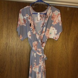 Lavender floral dress